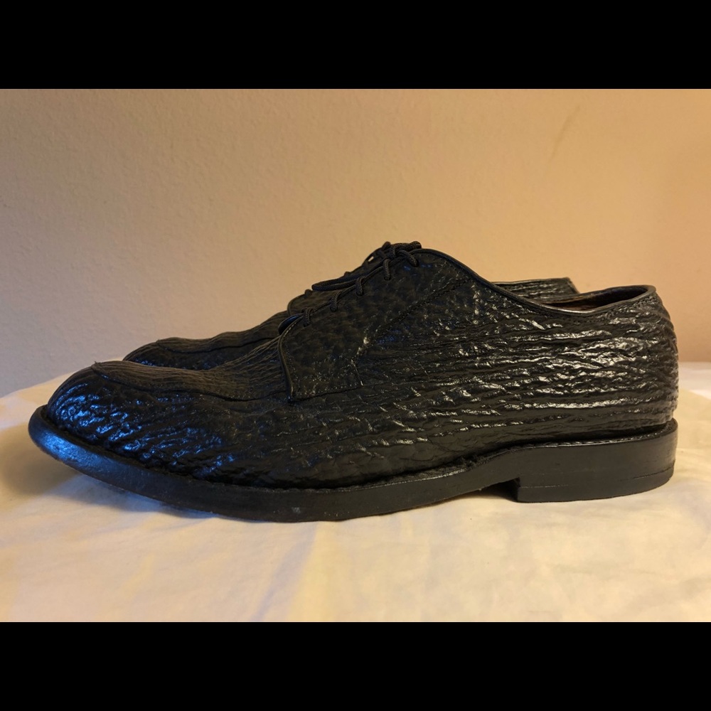 Allen Edmonds black sharkskin